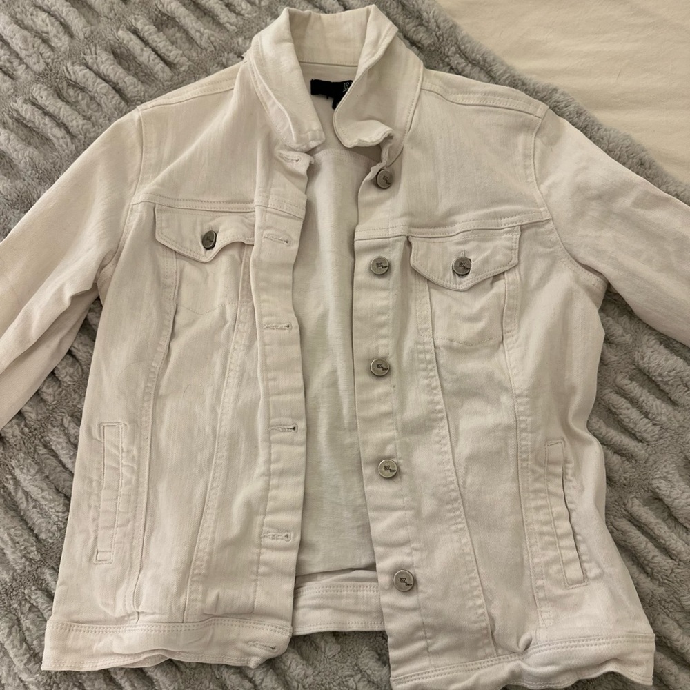 White denim jacket